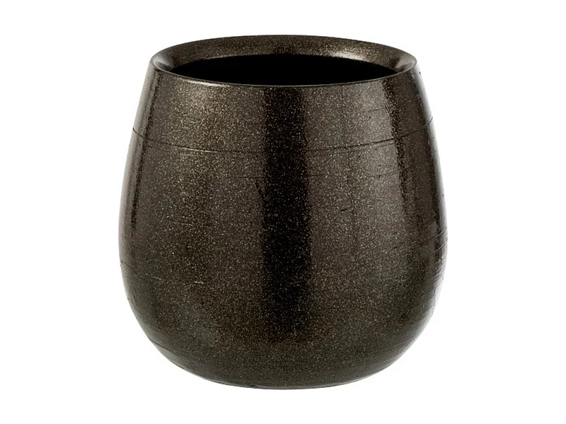 Portavasi in ceramica verde 22x22x23 cm