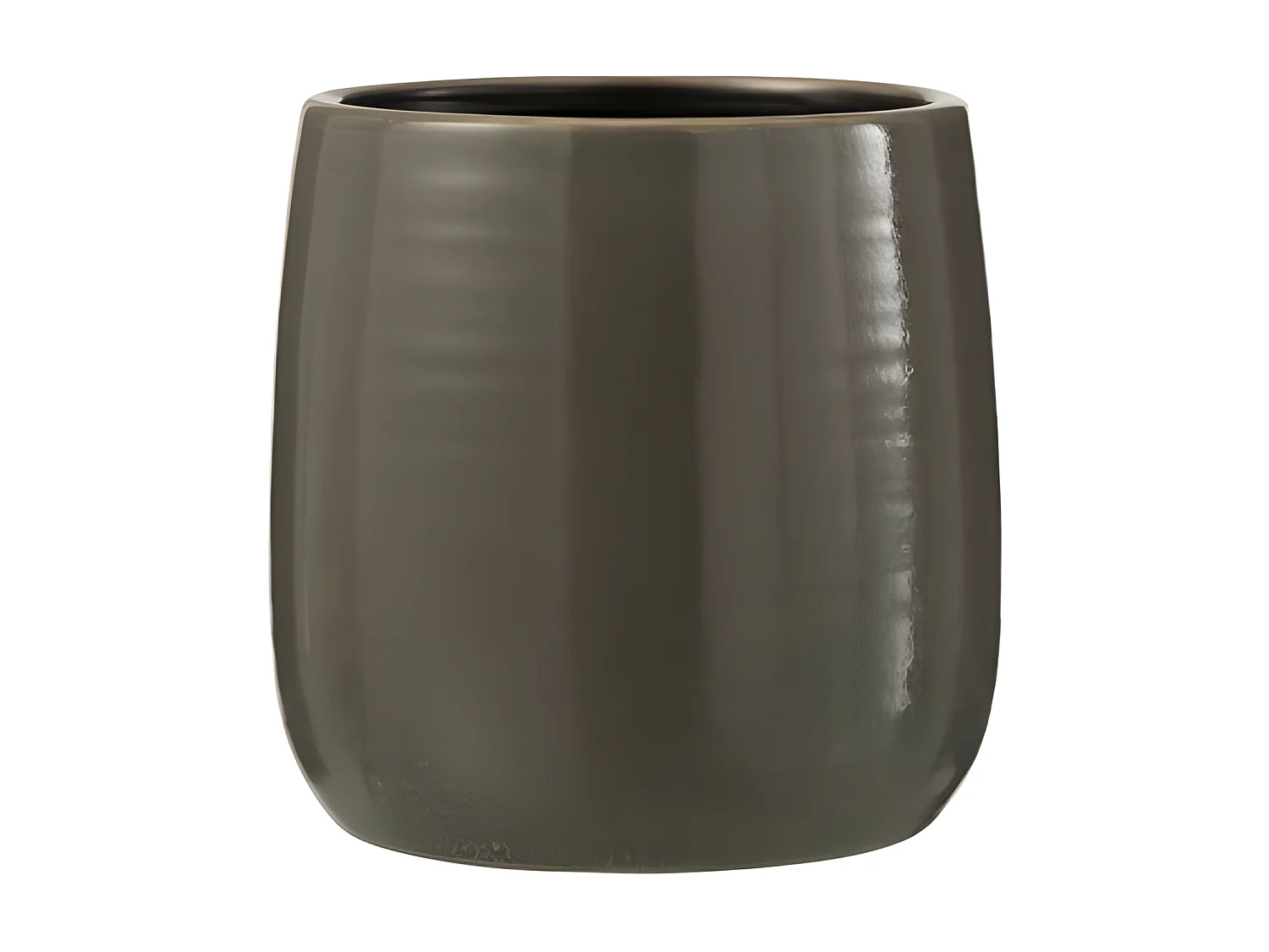 Cache-Pot en Céramique "Uni" 16cm Gris