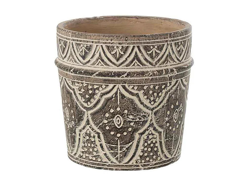 Portavasi Provence in terracotta marrone 23x23x23cm