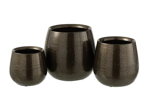 Portavasi in ceramica verde 20x20x19 cm