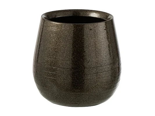 Portavasi in ceramica verde 20x20x19 cm