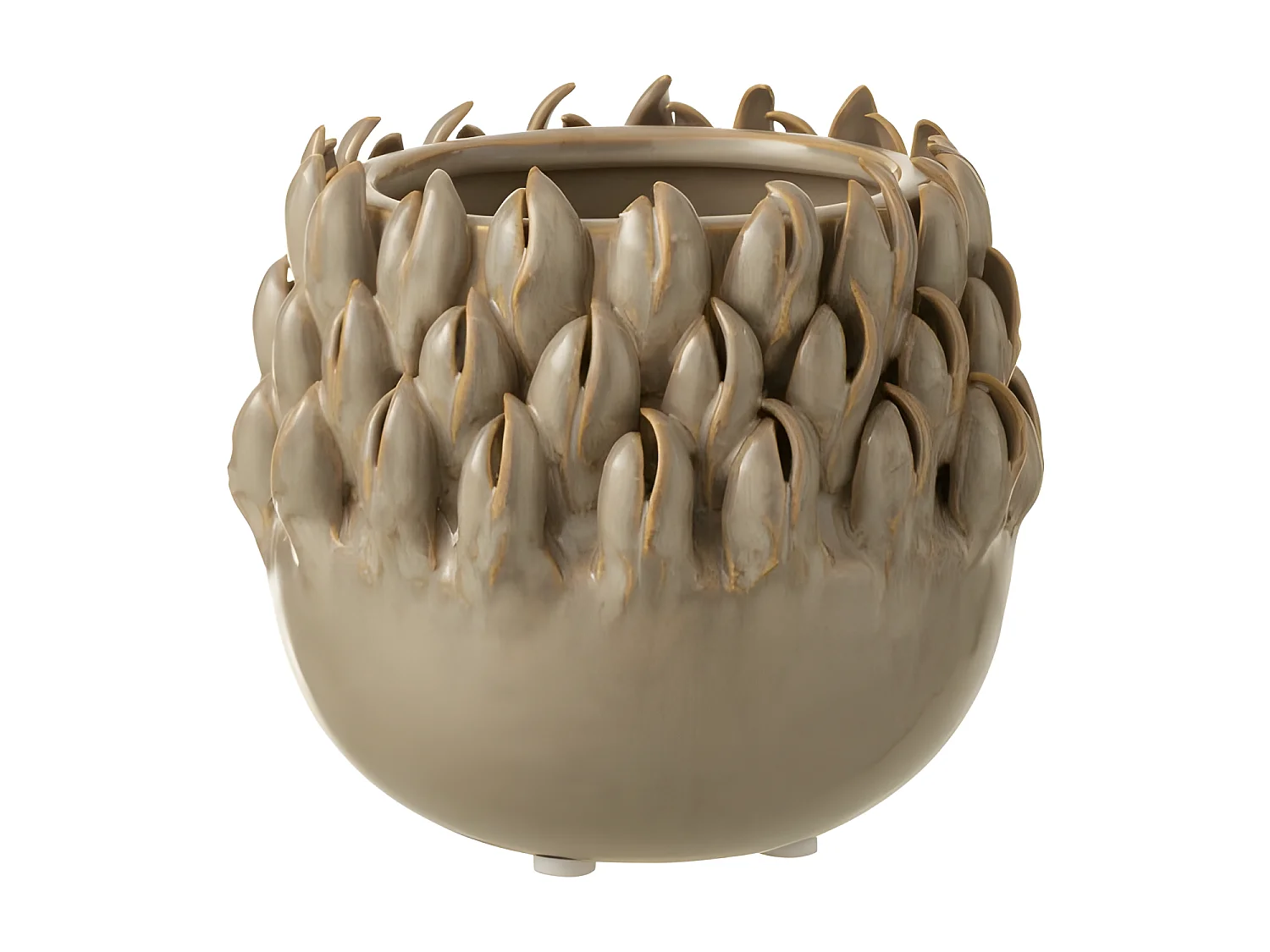 Cache-Pot "Ibiza Céramique" 11cm Gris