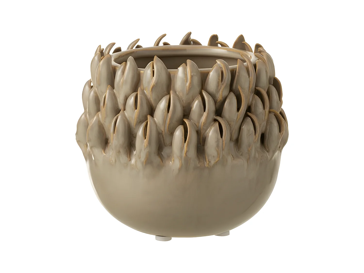 Cache-Pot "Ibiza Céramique" 11cm Gris