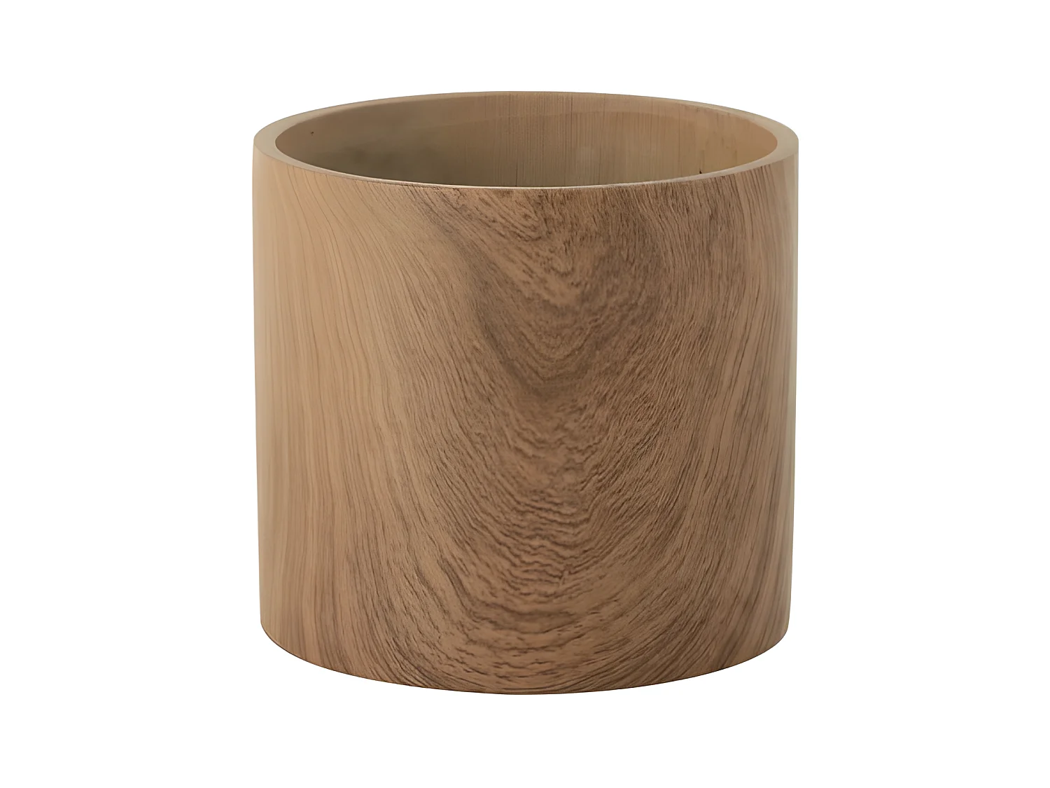 Cache-Pot Déco en Ciment "Forêt" 21cm Marron