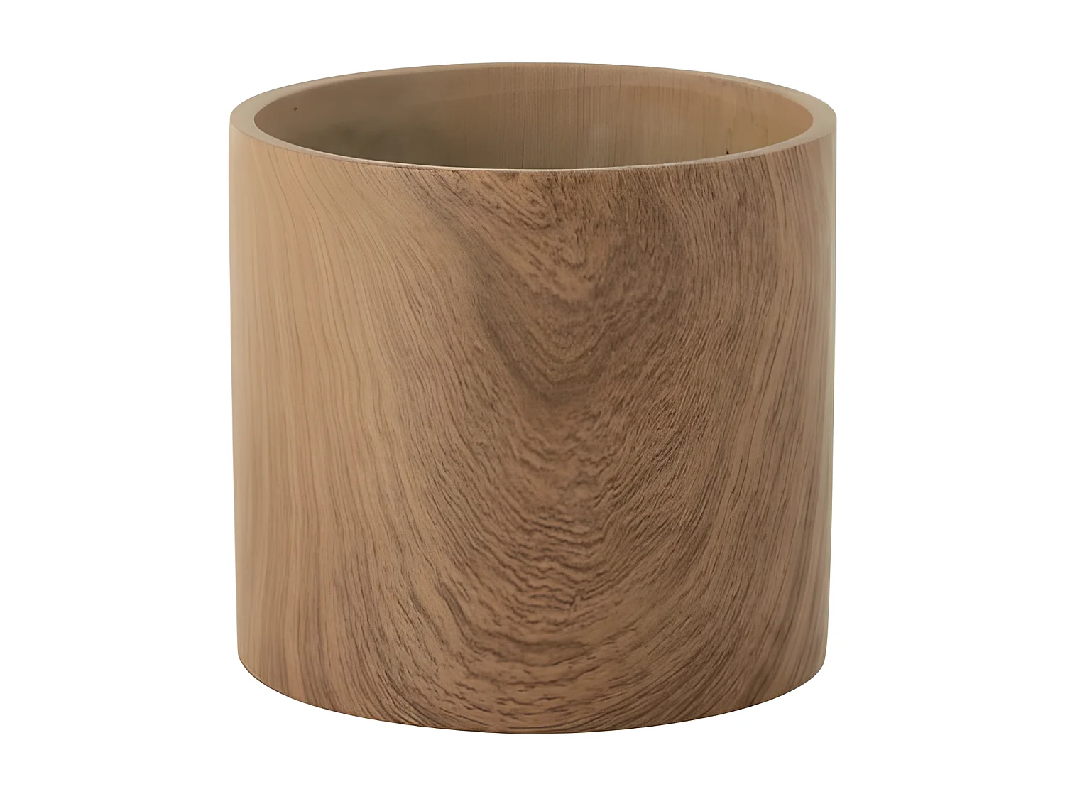 Cache-Pot Déco en Ciment "Forêt" 21cm Marron