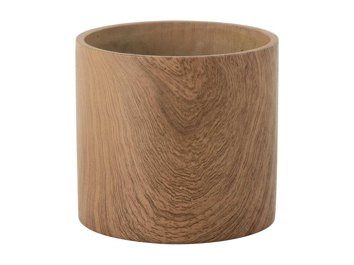 Cache-Pot Déco en Ciment "Forêt" 21cm Marron