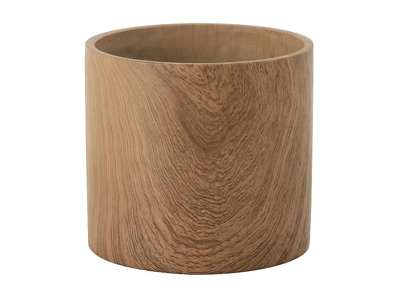 Cache-Pot Déco en Ciment "Forêt" 21cm Marron