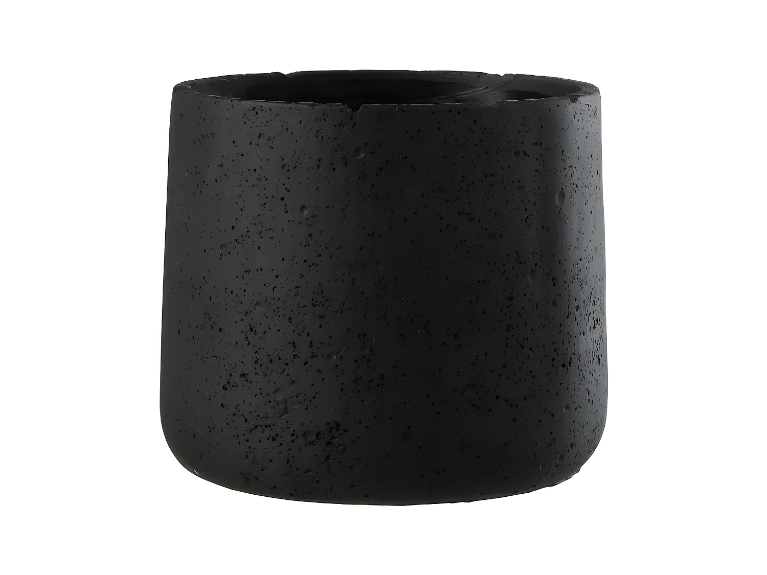 Cachepot de cerámica negro 19x19x17 cm