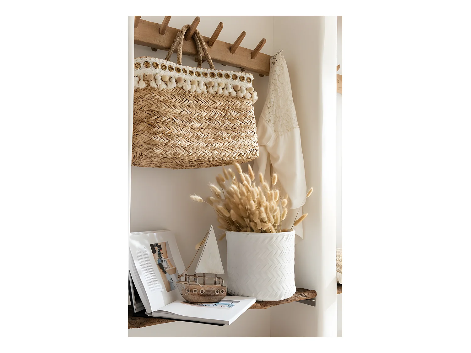 Vaso per piante in cemento bianco intrecciato 20x20x17,5 cm