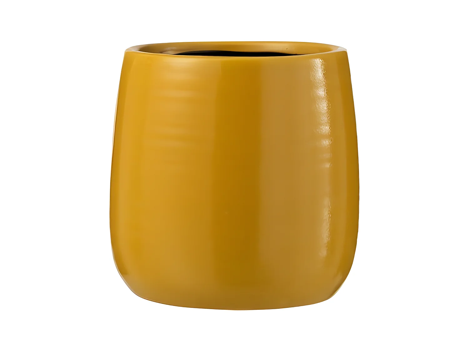 Cache-Pot en Céramique "Uni" 16cm Ocre