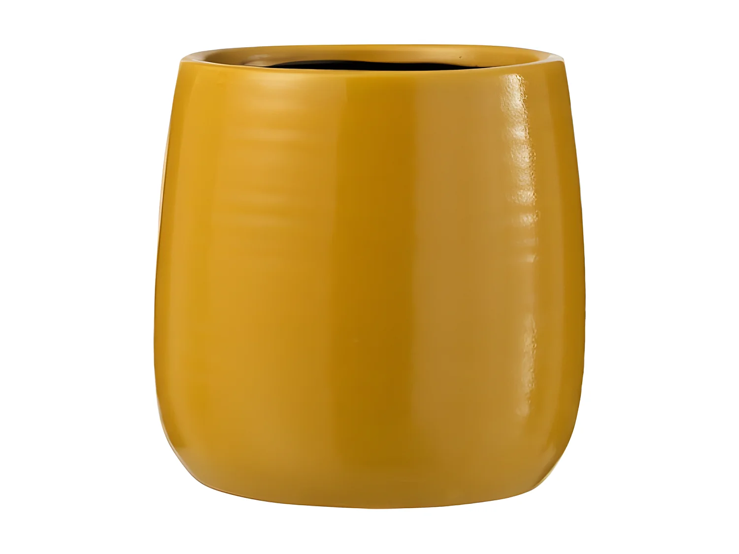 Cache-Pot en Céramique "Uni" 16cm Ocre