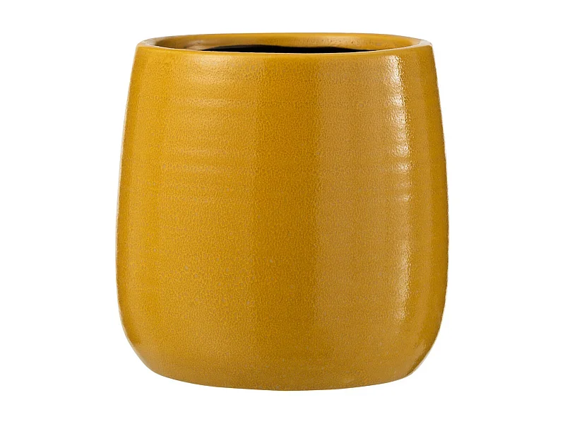 Cache-Pot en Céramique "Uni" 16cm Ocre