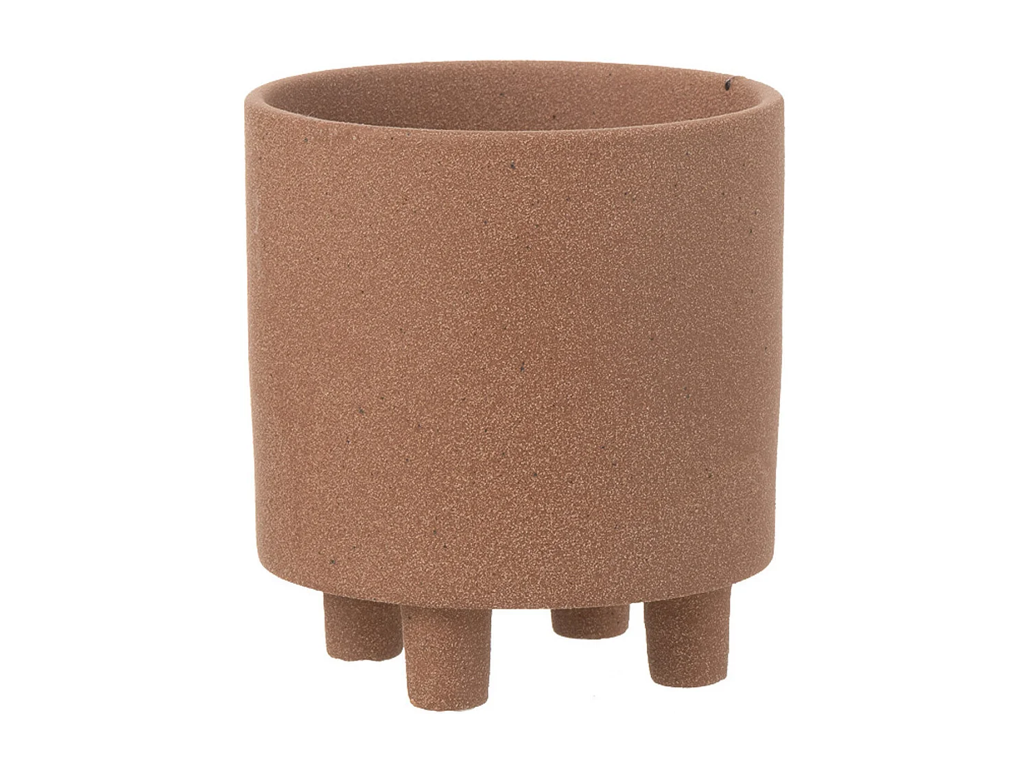 Cache-Pot en Céramique "Thibault" 16cm Marron