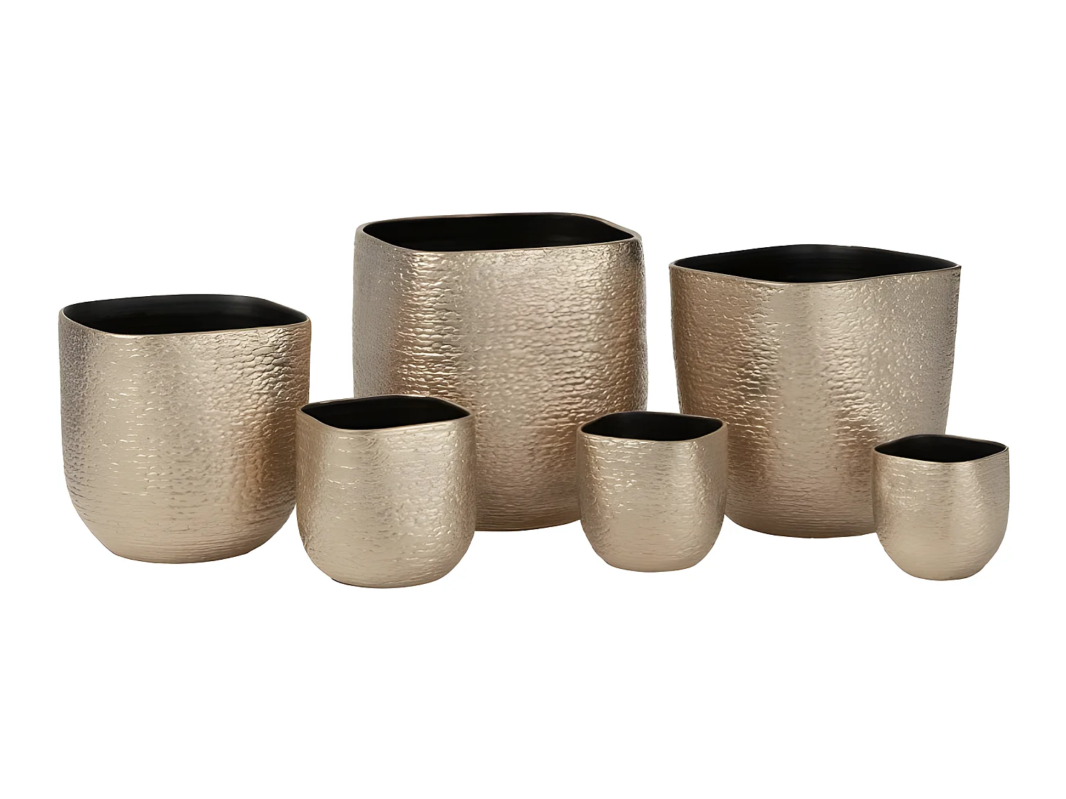 Portavaso in ceramica Champagne 18x18x19 cm