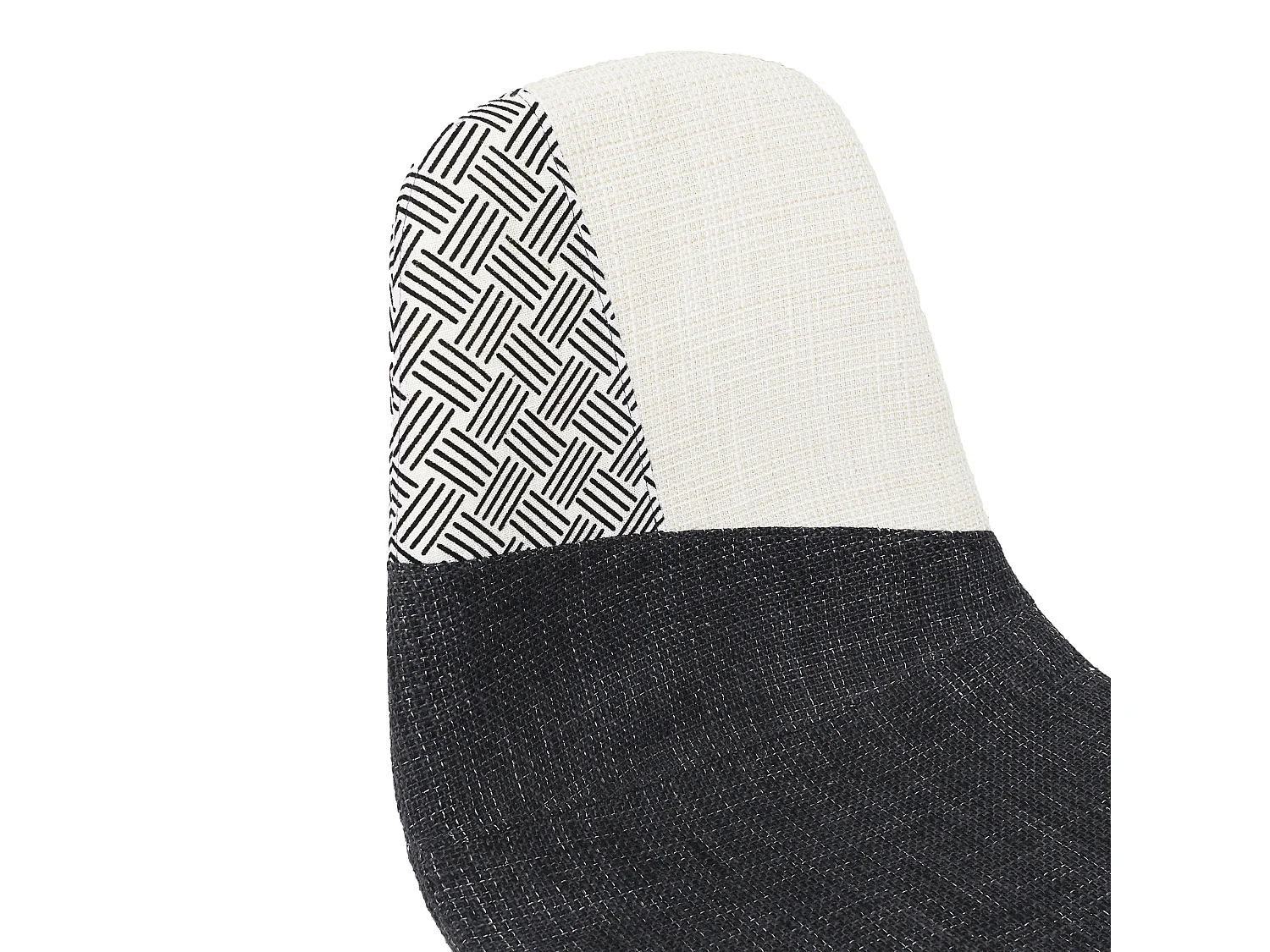 Chaise First Patchwork Noir Et Blanc - Lot De 4