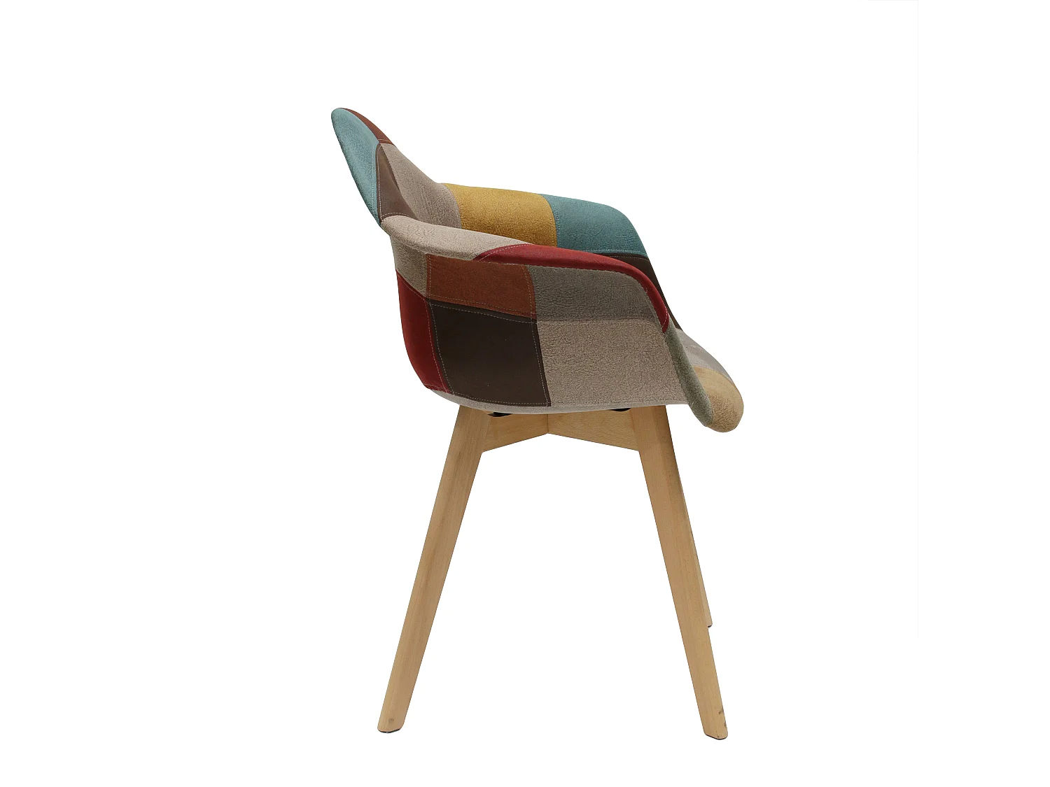 Fauteuil Patchwork Louisiane - Lot De 2 Multicolore