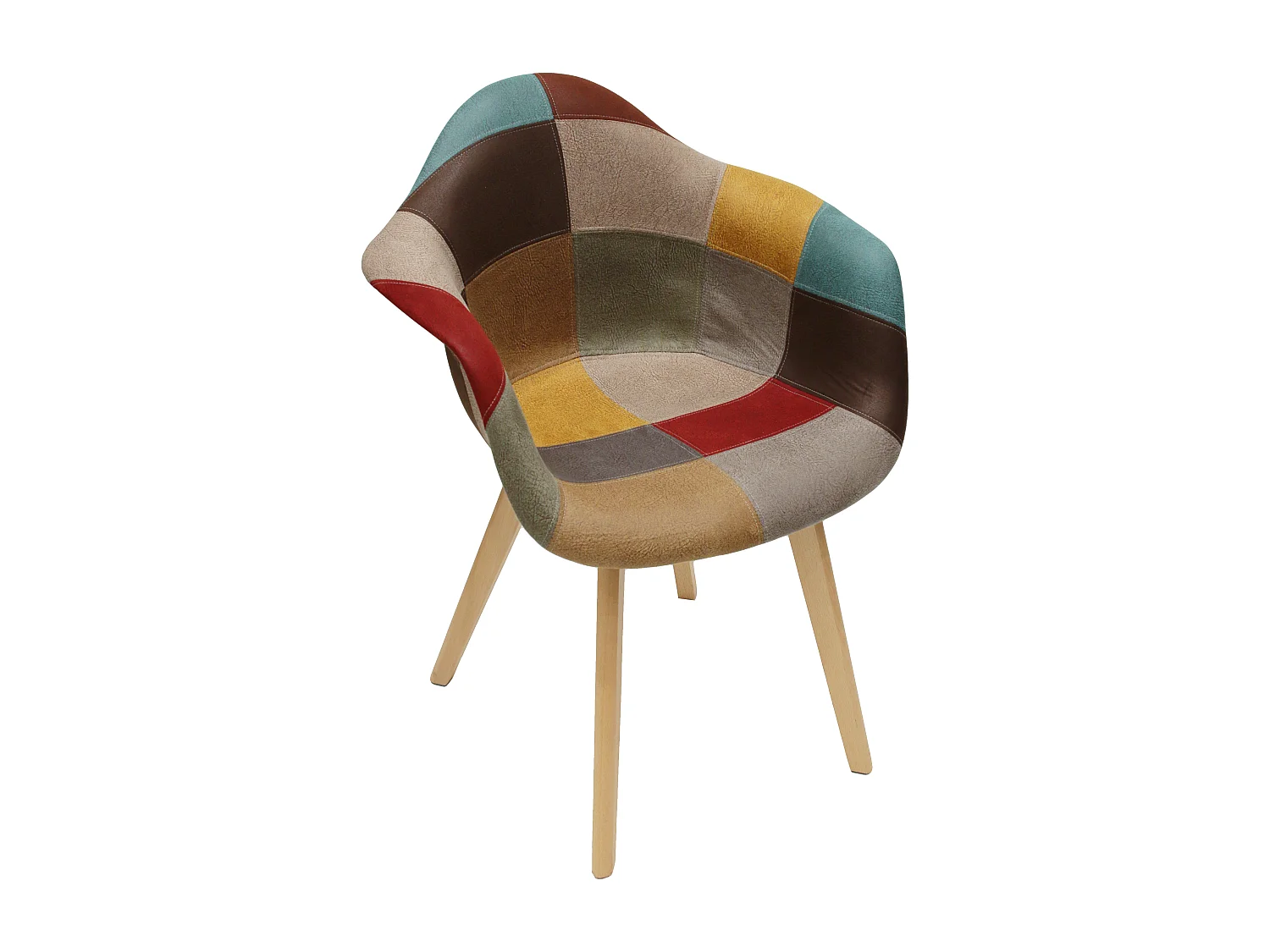 Fauteuil Patchwork Louisiane - Lot De 2 Multicolore