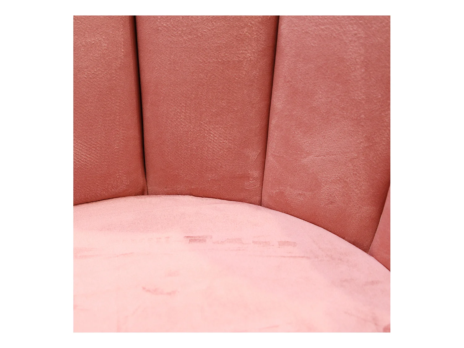 Chaise Ariel Velours Rose - Lot De 2 Rose, Noir