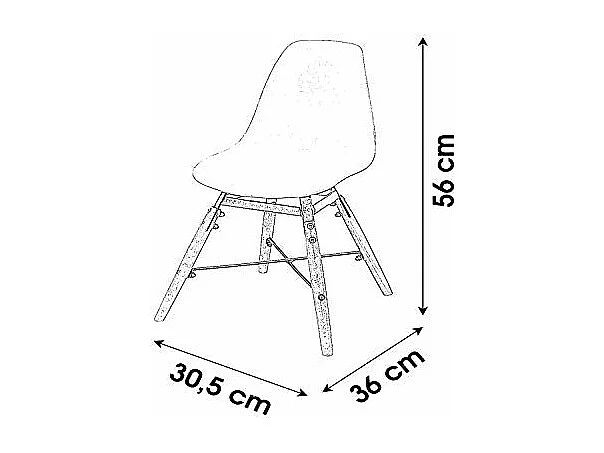 Chaise Enfant Design Scandinave Blanc - Jena Junior