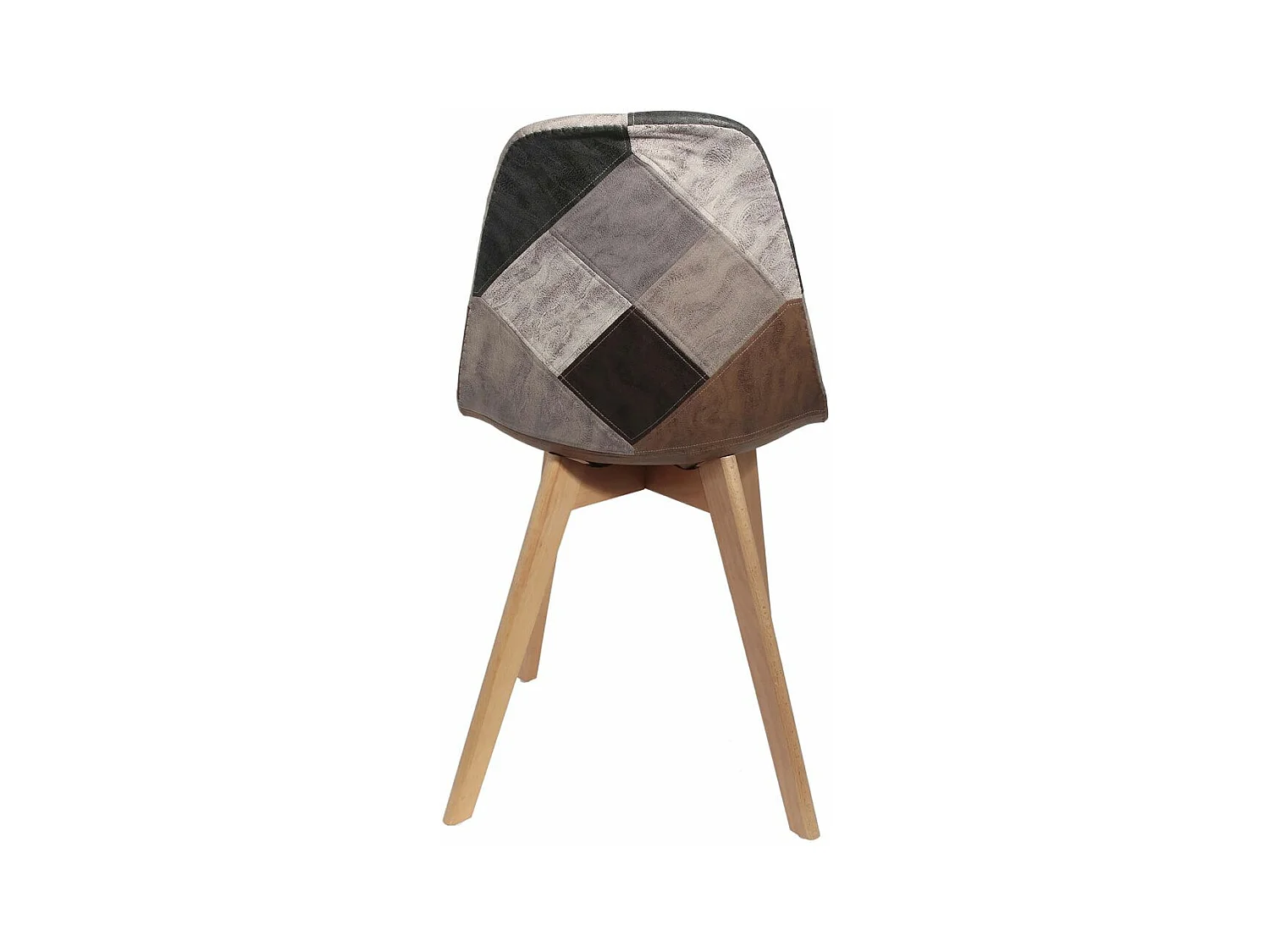 Chaise en bois de hêtre et polypropylène Patchwork