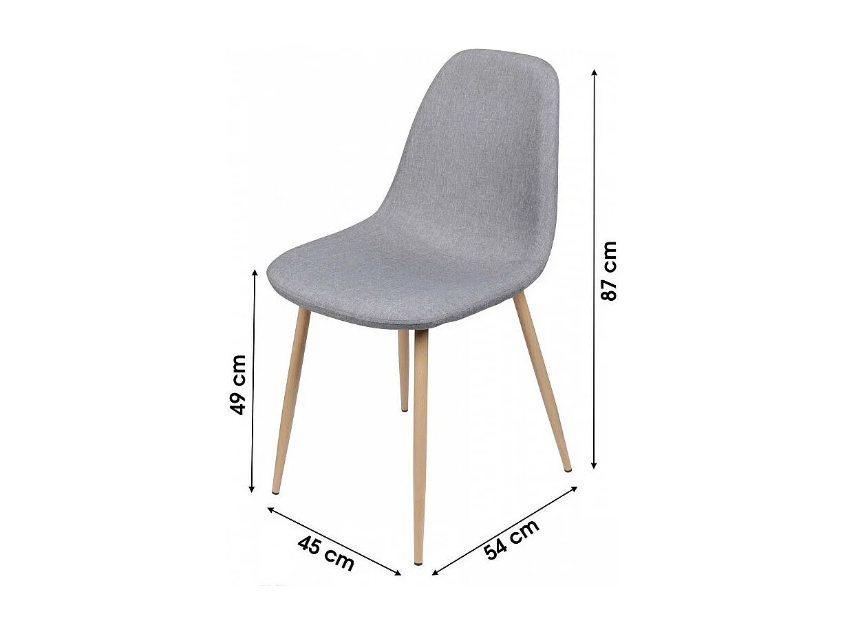 Chaise Scandinave 54 X 45 X 87 Cm
