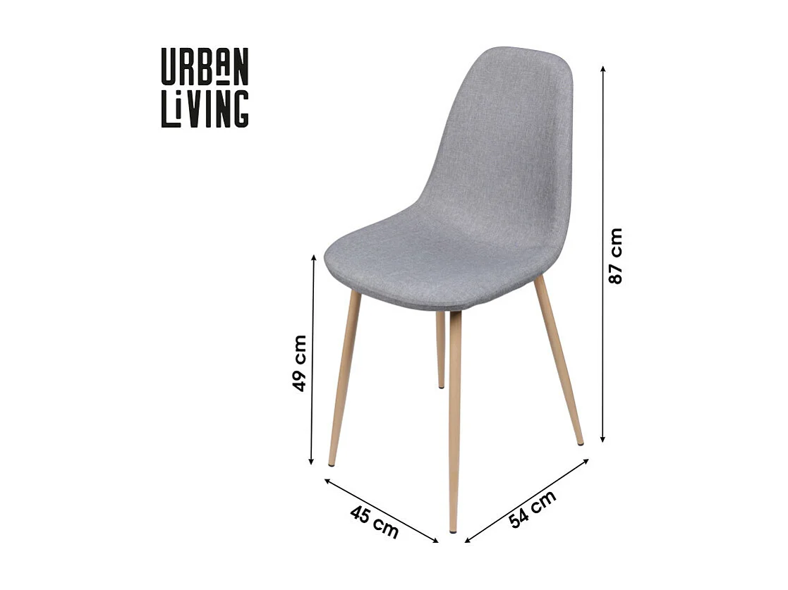Chaise Scandinave 54 X 45 X 87 Cm
