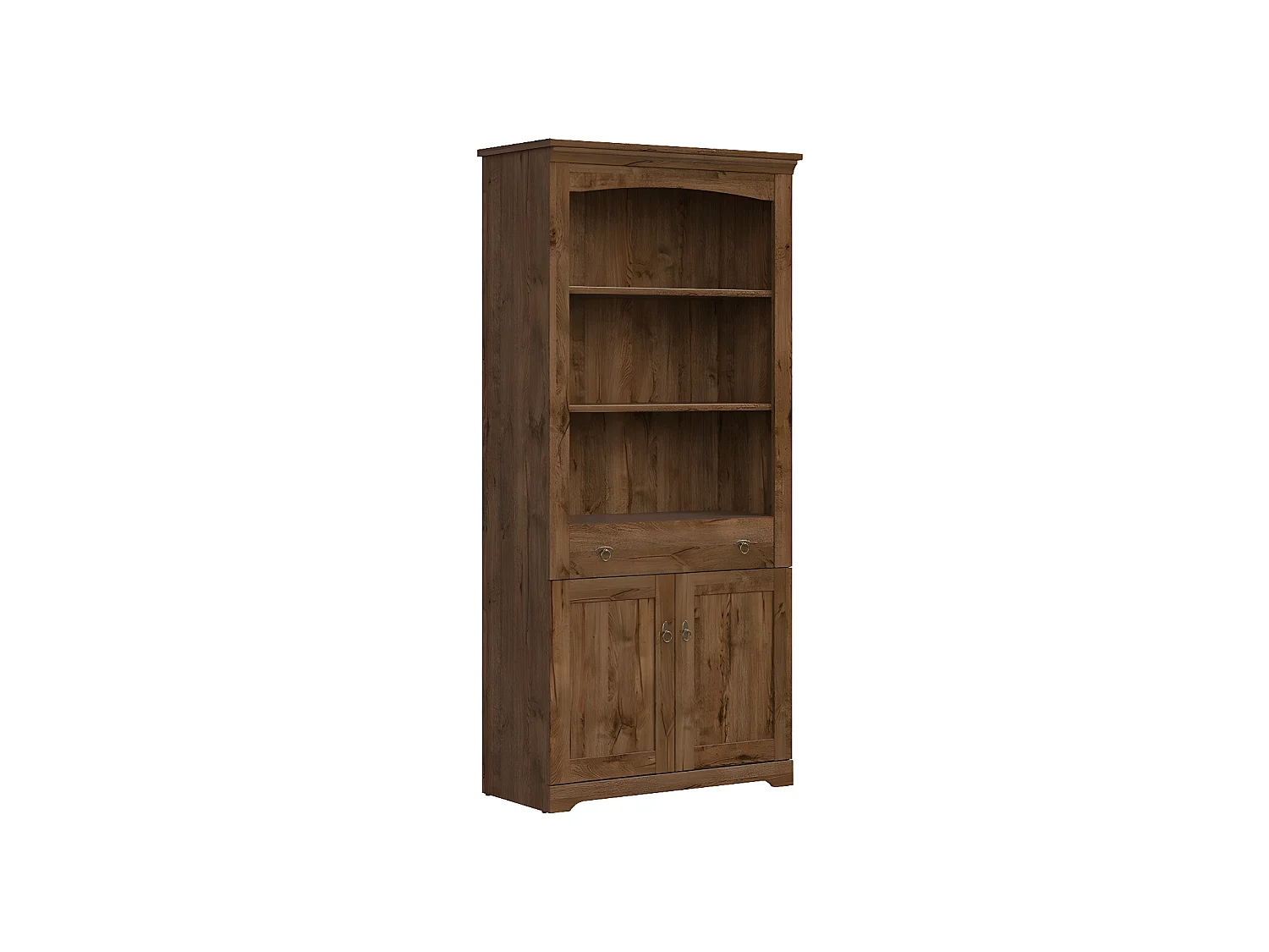 RONJE - Librería de Estilo clásico salón/comedor/armario - 201x93x44,5 - 2 puertas+1 cajón - Mueble salón