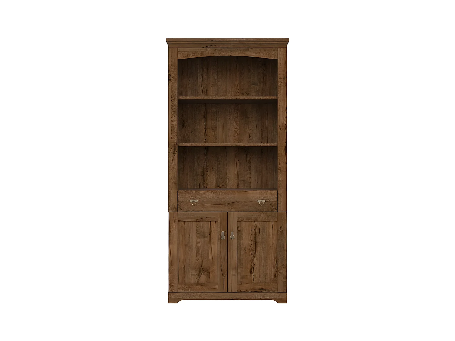 RONJE - Librería de Estilo clásico salón/comedor/armario - 201x93x44,5 - 2 puertas+1 cajón - Mueble salón