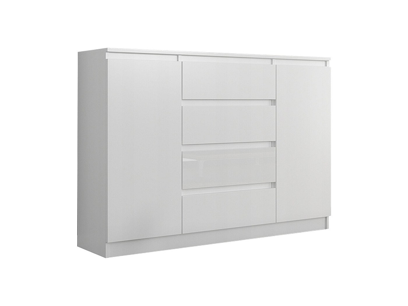 FOREHILL Cassettiera Bianca A 7 Cassetti,Comodino Con Cassetti,Credenza - Foto 12