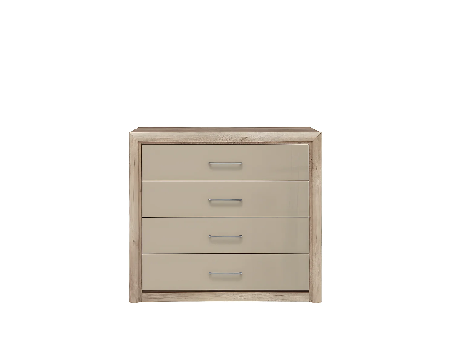 KELLINI | Commode style moderne salon/chambre d'ado | 103.5x96.5x40 | 4 tiroirs spacieux | Commode à tiroirs