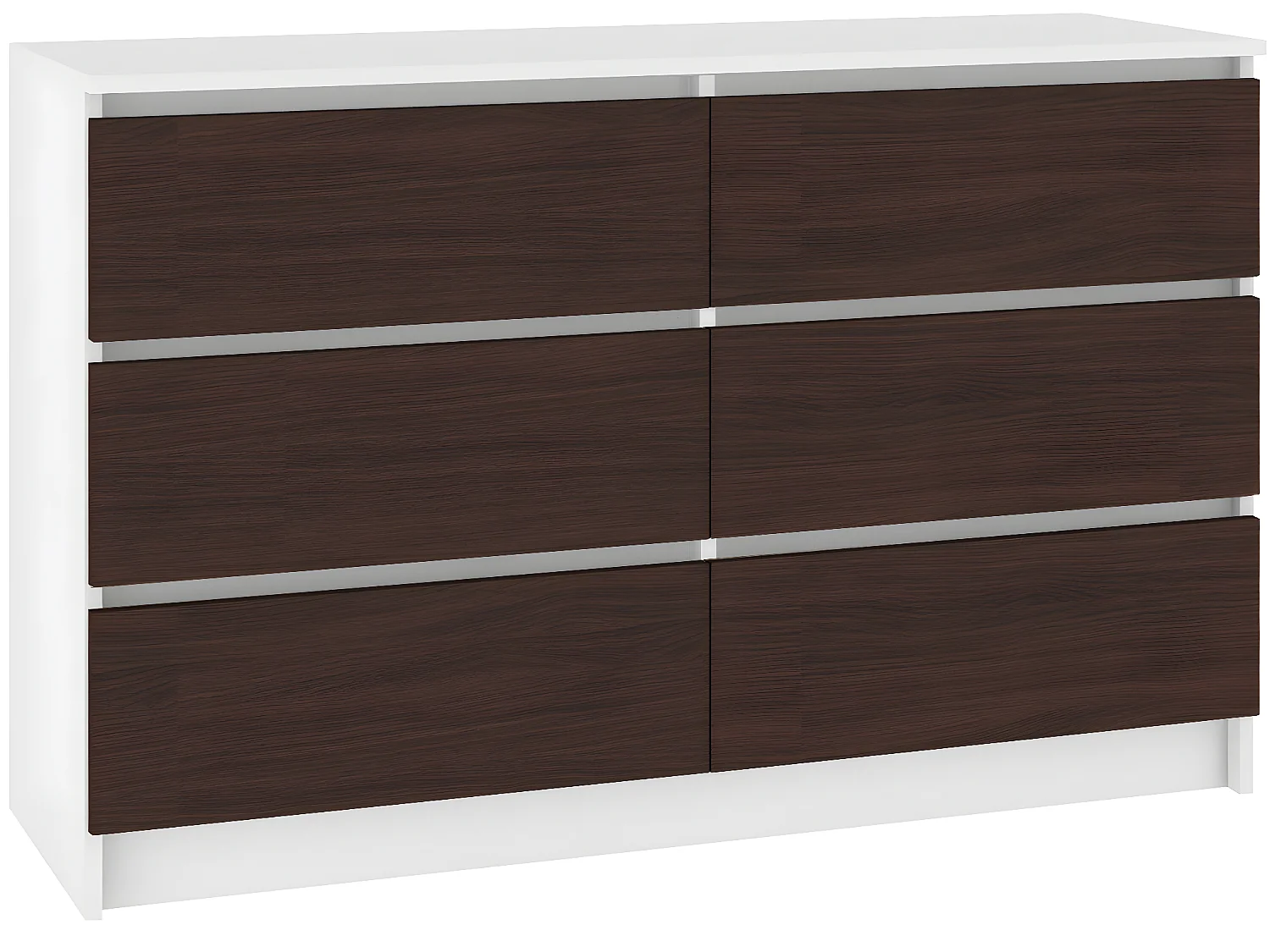 CUPID | Commode contemporaine chambre + salon + bureau 120x77x40 cm | 6 tiroirs coulissants | Dressing Chiffonier moderne