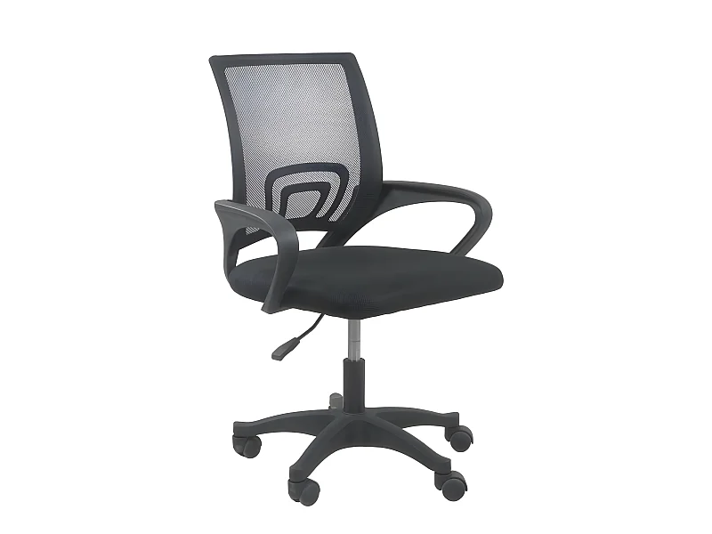 CARISE - Sillón de oficina ergonómico - Altura regulable - Con reposabrazos - Silla de oficina giratoria