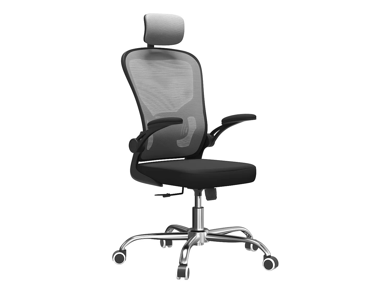 JEANA - Fauteuil de bureau ergonomique - Hauteur ajustable - Avec accoudoirs - Chaise de bureau pivotante