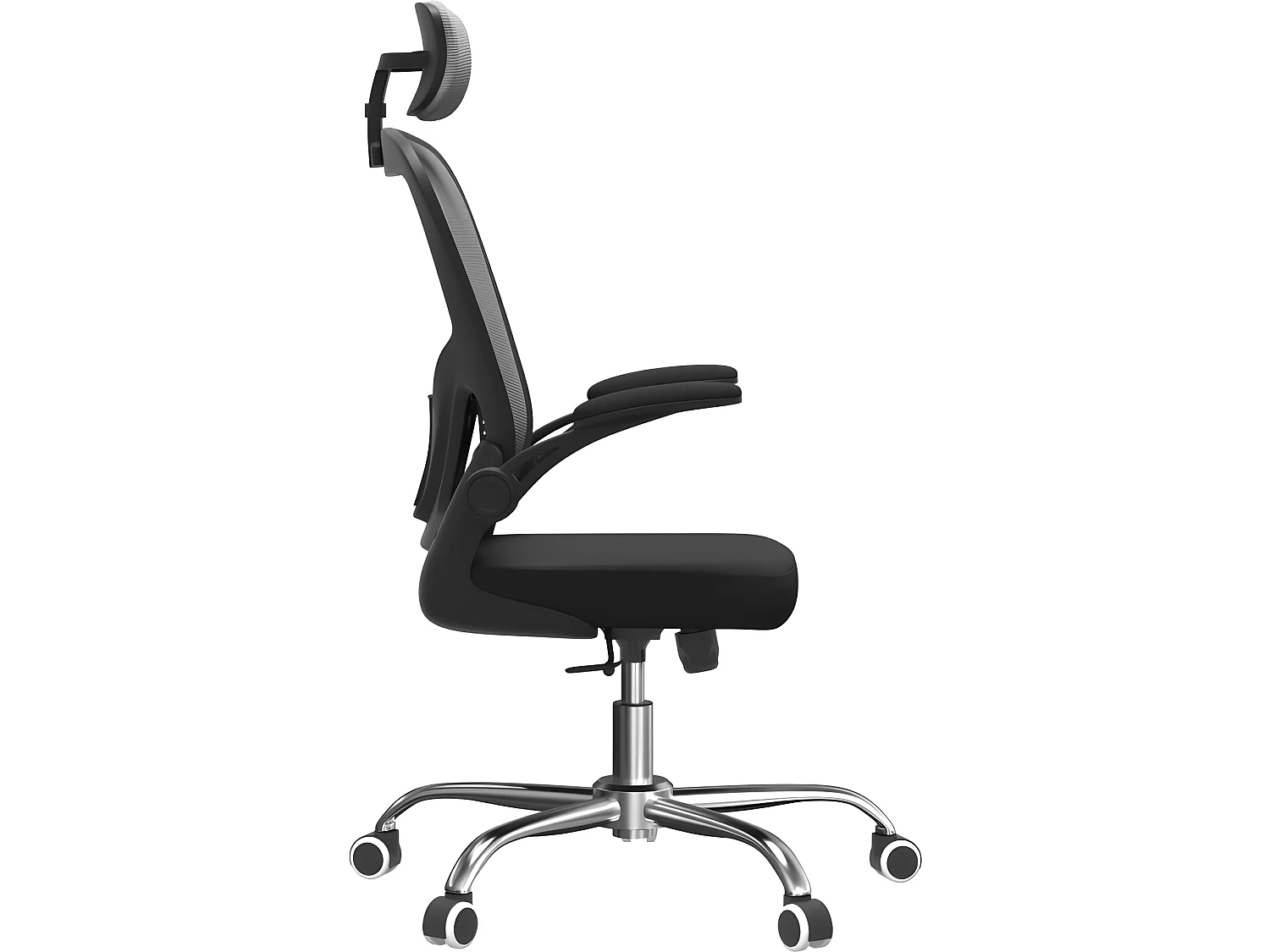 JEANA - Fauteuil de bureau ergonomique - Hauteur ajustable - Avec accoudoirs - Chaise de bureau pivotante