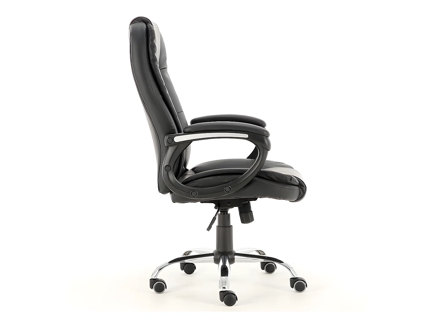 KANKYO - Bürostuhl aus Kunstleder- Höhenverstellbar - Mit Armlehnen - Bürodrehstuhl