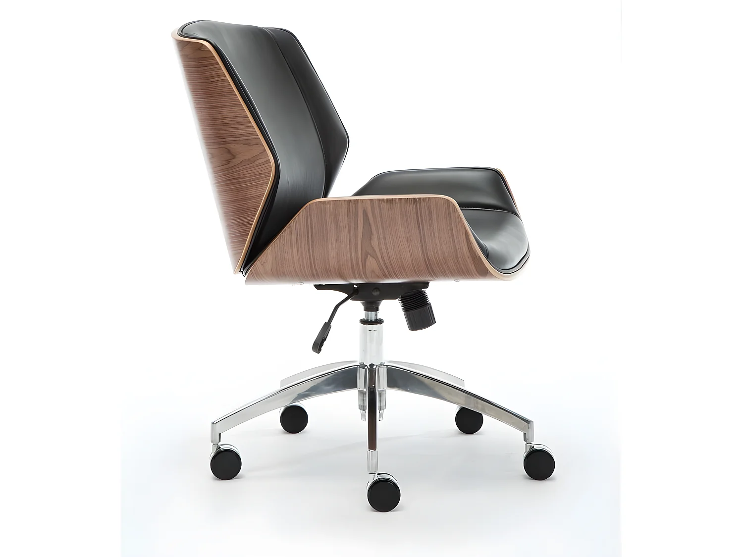RENI - Fauteuil pivotant style moderne bureau - 84-66x60x90 - Réglable en hauteur