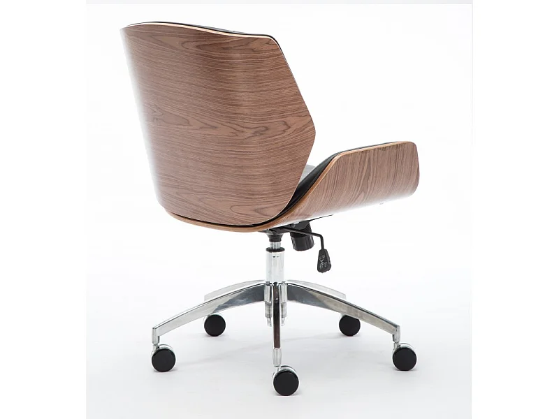 RENI - Fauteuil pivotant style moderne bureau - 84-66x60x90 - Réglable en hauteur