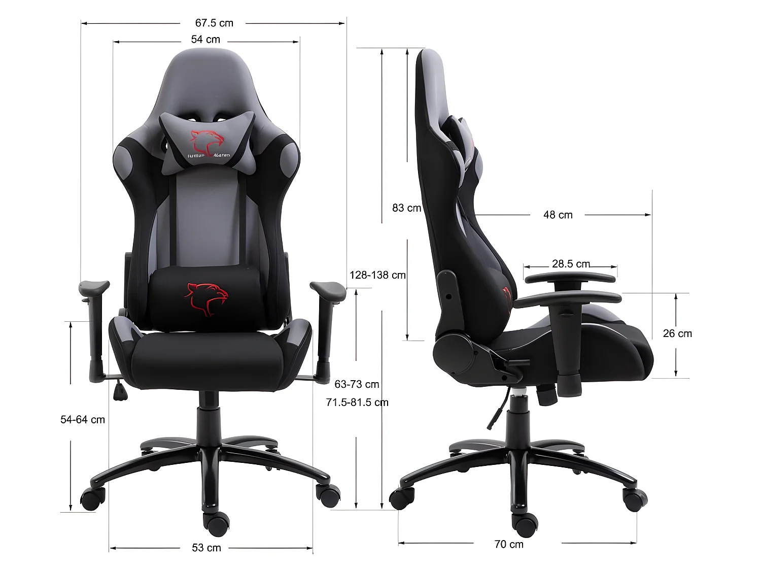 RACE | Fauteuil à roulettes Chaise de Bureau Gaming design ergonomique | Siège gamer en tissu respirant dossier inclinable