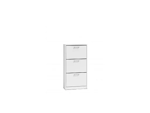 FANO | Scarpiera moderna 116x60x28 | Stoccaggio scarpiera contemporanea | Ingresso 3 ante/6 nicchie