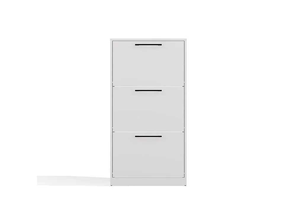 FANO | Zapatero moderno 116x60x28 | Almacenamiento Zapatero contemporáneo | Unidad de entrada 3 puertas/6 nichos