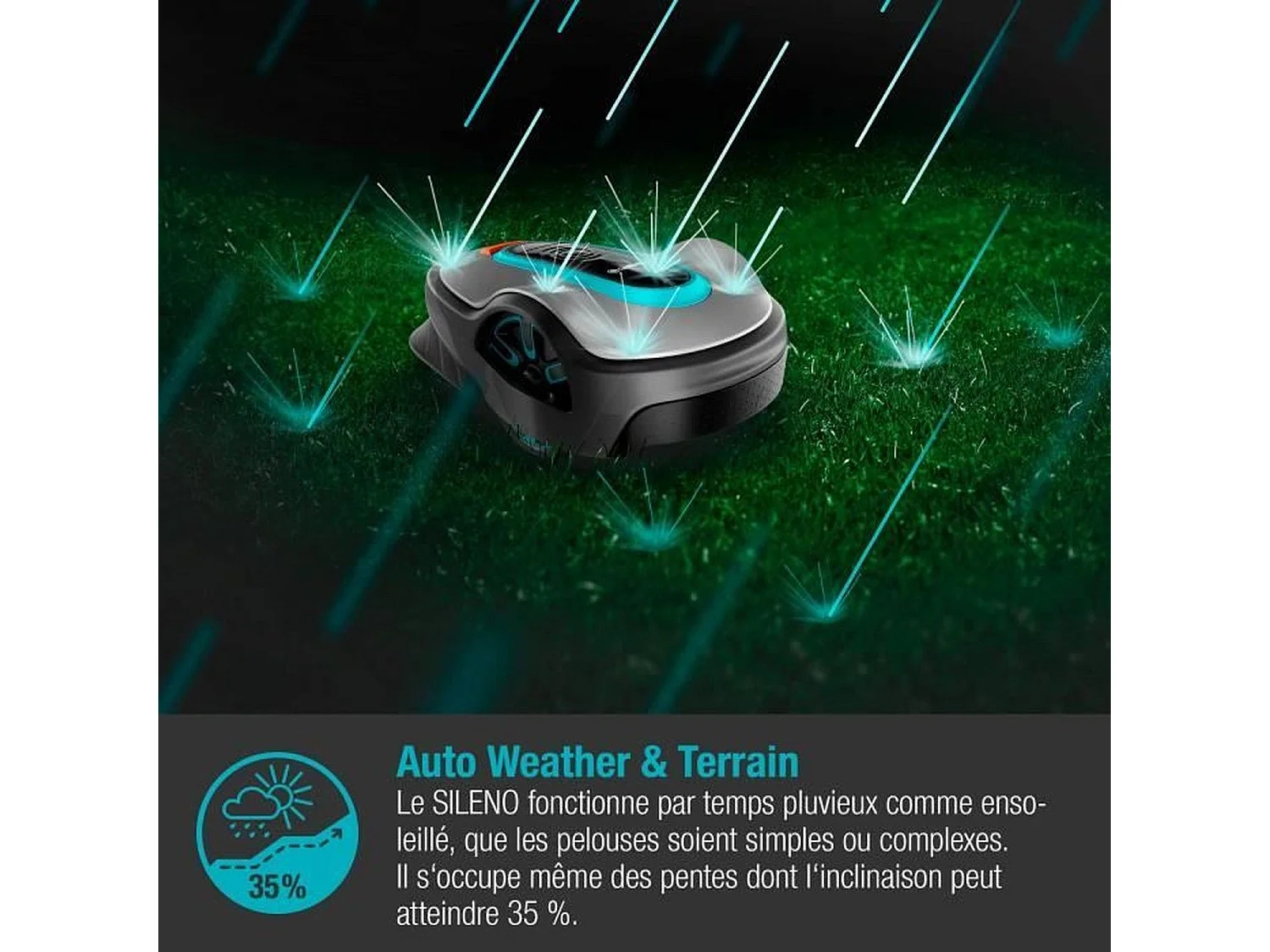 Tagliaerba Robot GARDENA SILENO Life 1000 - CorridorCut e Sensor Control
