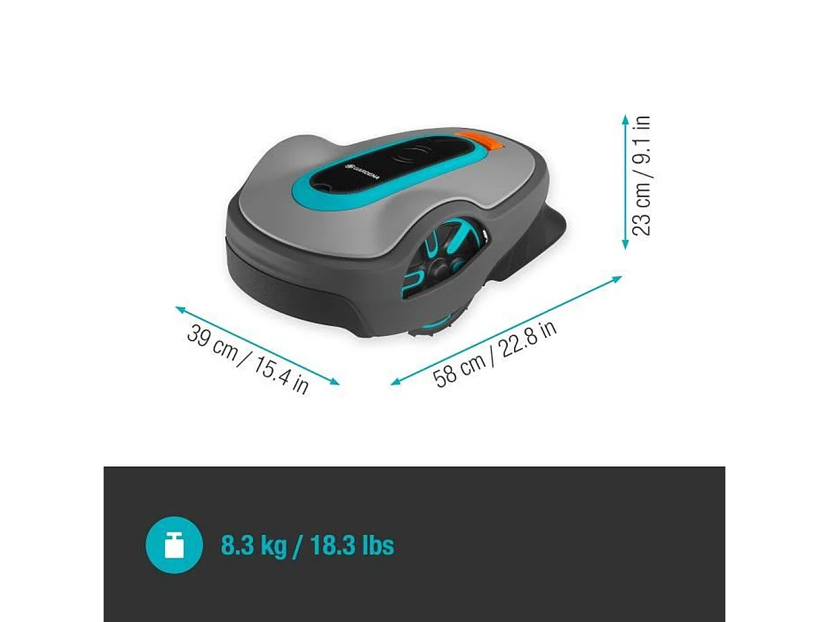 Tagliaerba Robot GARDENA SILENO Life 1000 - CorridorCut e Sensor Control