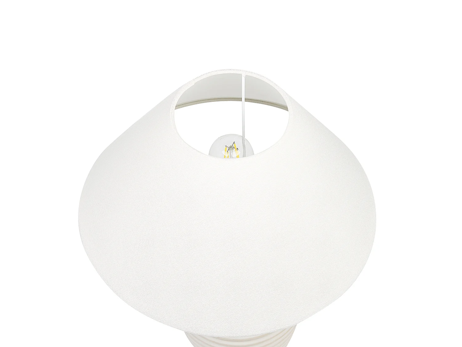 Tischleuchte CELESTE Keramik Beige