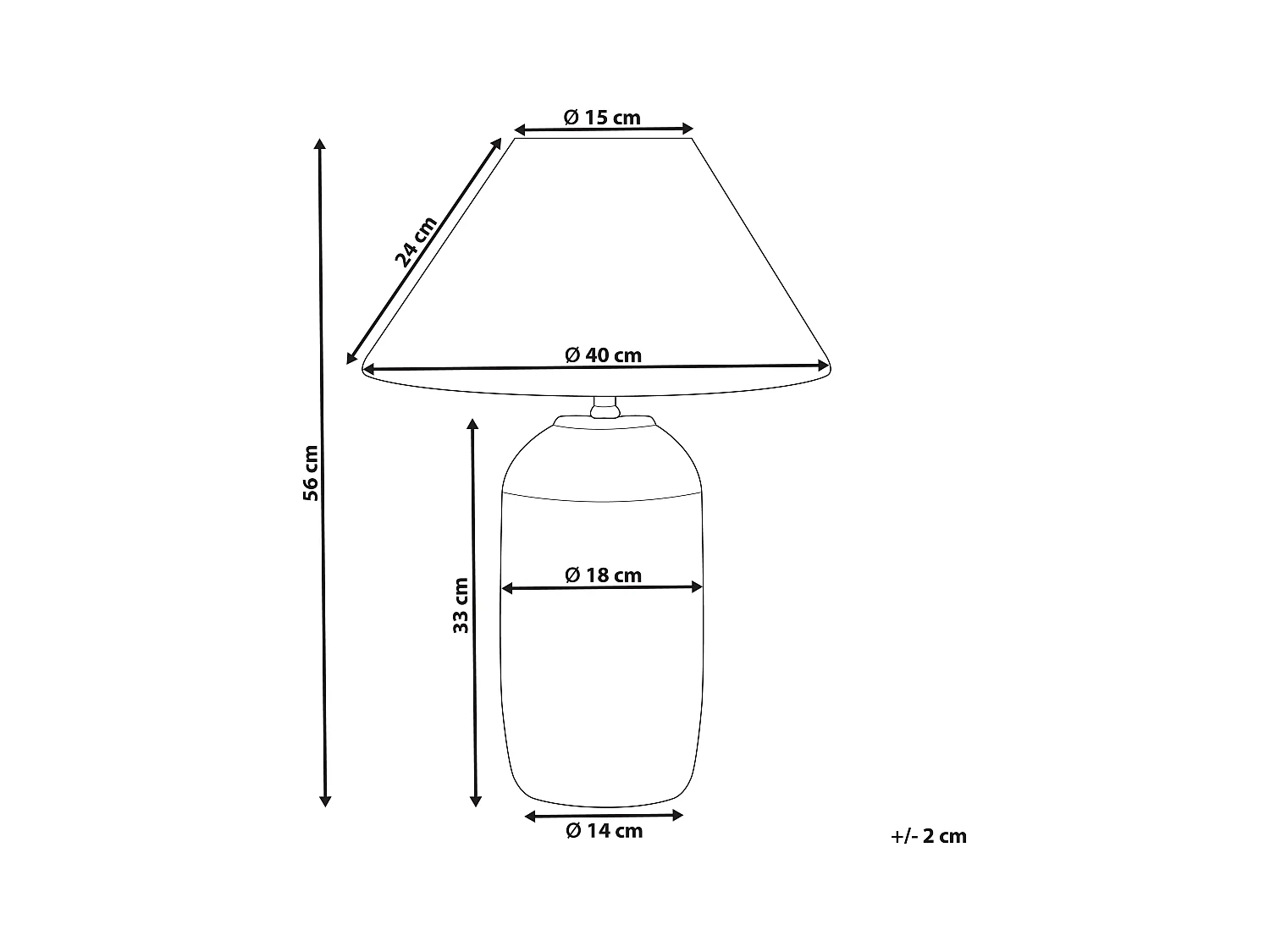 Tafellamp TELIRE Keramiek Beige