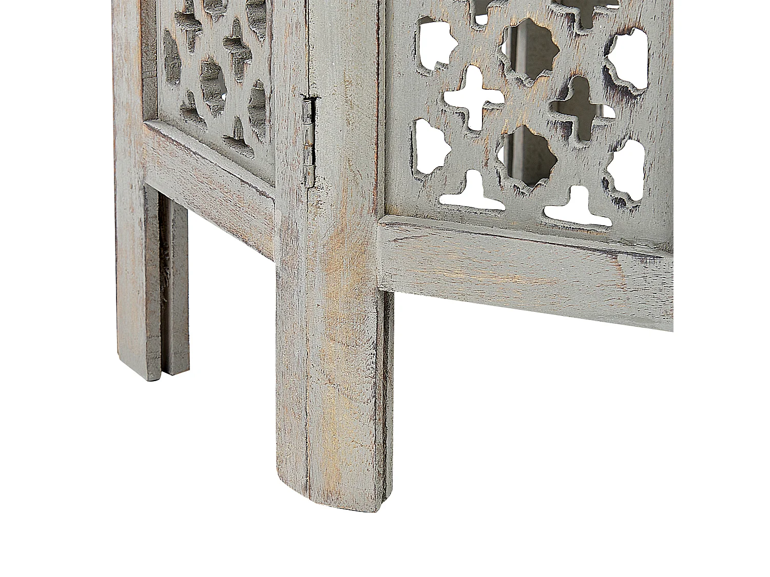 Stolik pomocniczy JAGORI Drewno mango Szary