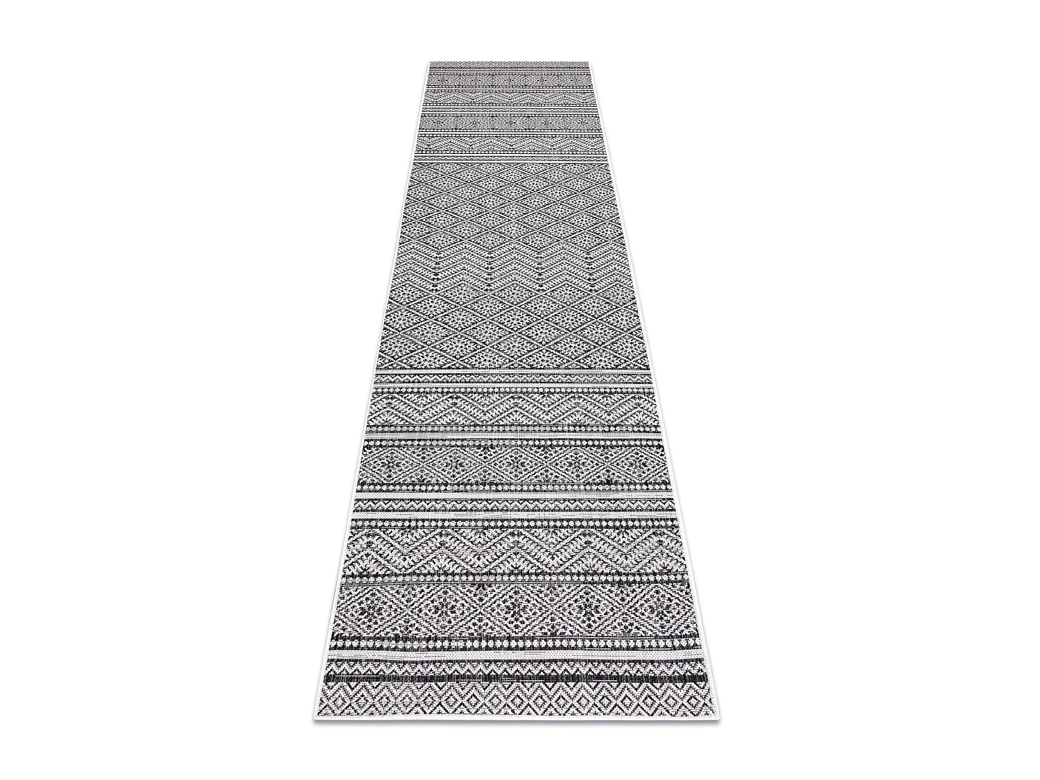 Tapis SIZAL SION le tapis de couloir, aztèque 22168 tissé à plat no 80x300 cm