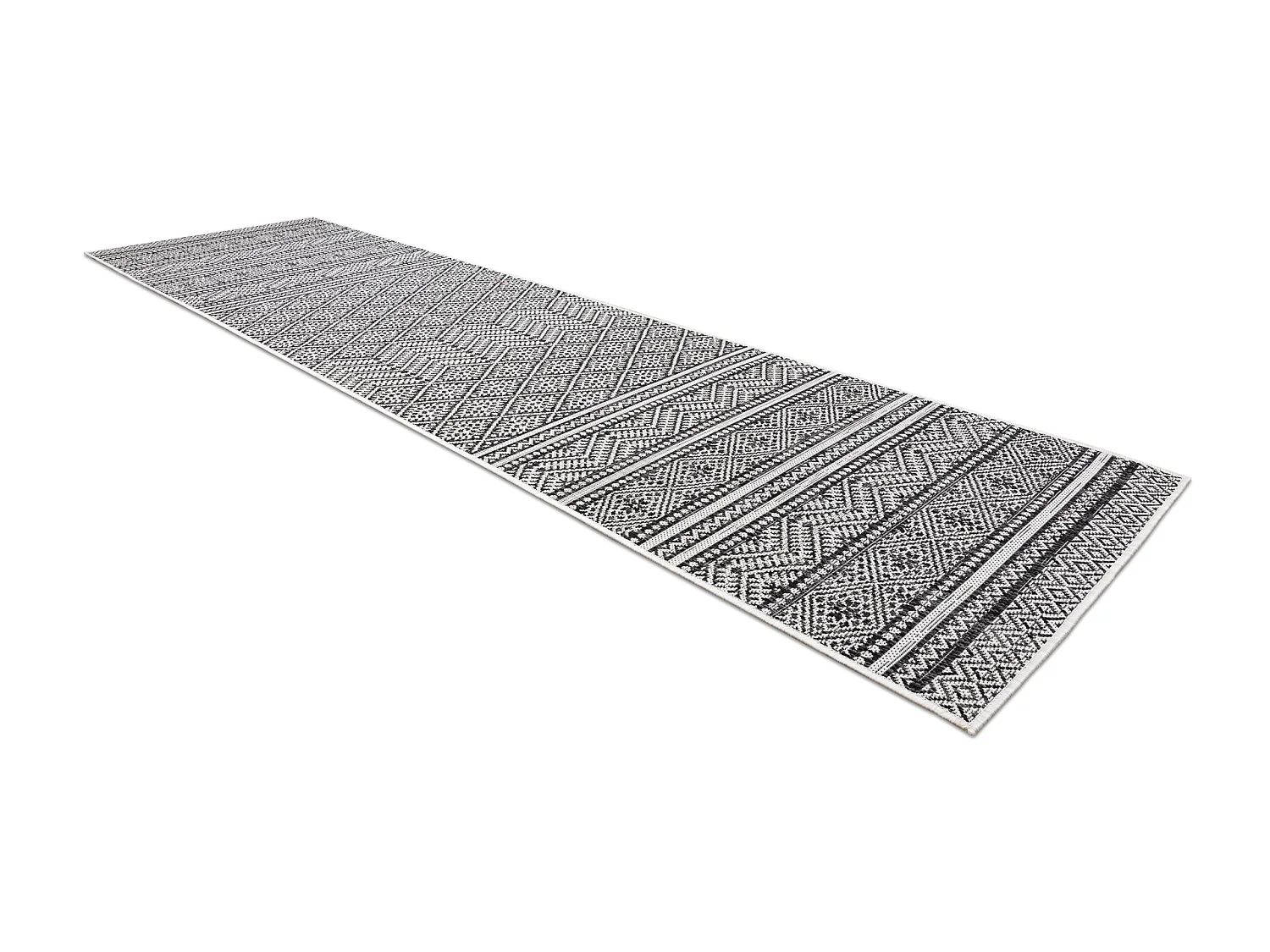 Tapis SIZAL SION le tapis de couloir, aztèque 22168 tissé à plat no 80x300 cm