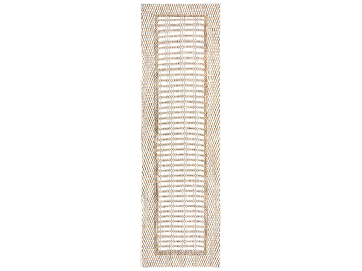 Tapete SIZAL SION Passadeira, Quadro 21782 tecido plano ecru / bege 80x300 cm