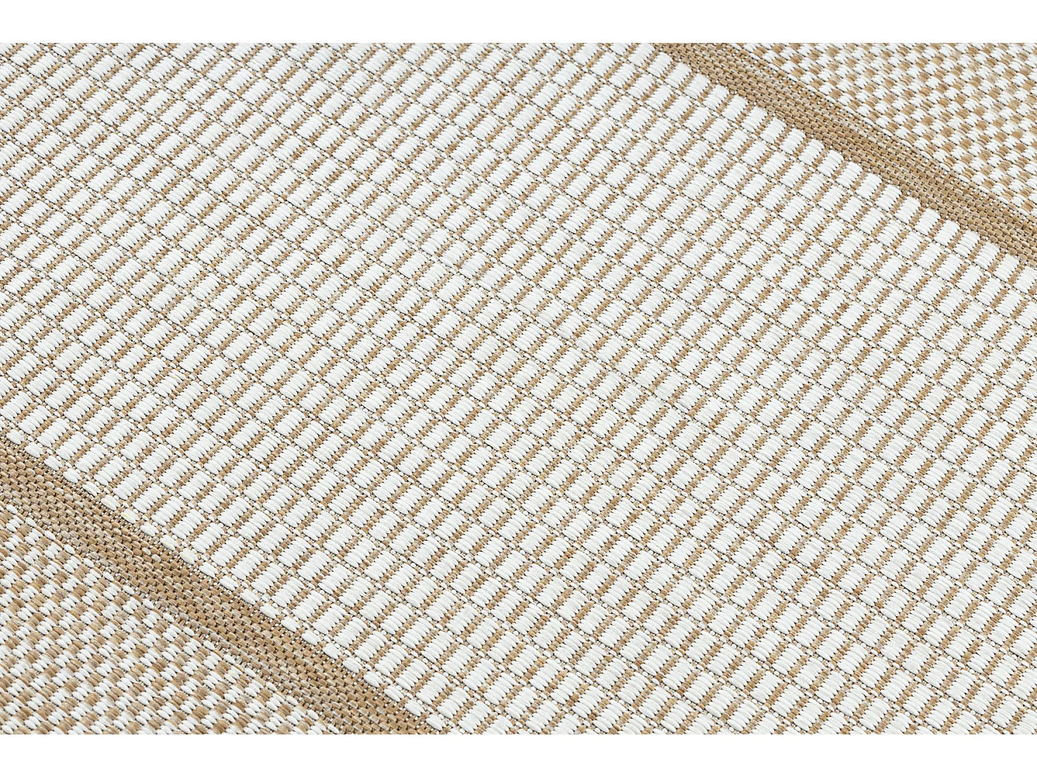 Tapete SIZAL SION Passadeira, Quadro 21782 tecido plano ecru / bege 80x300 cm