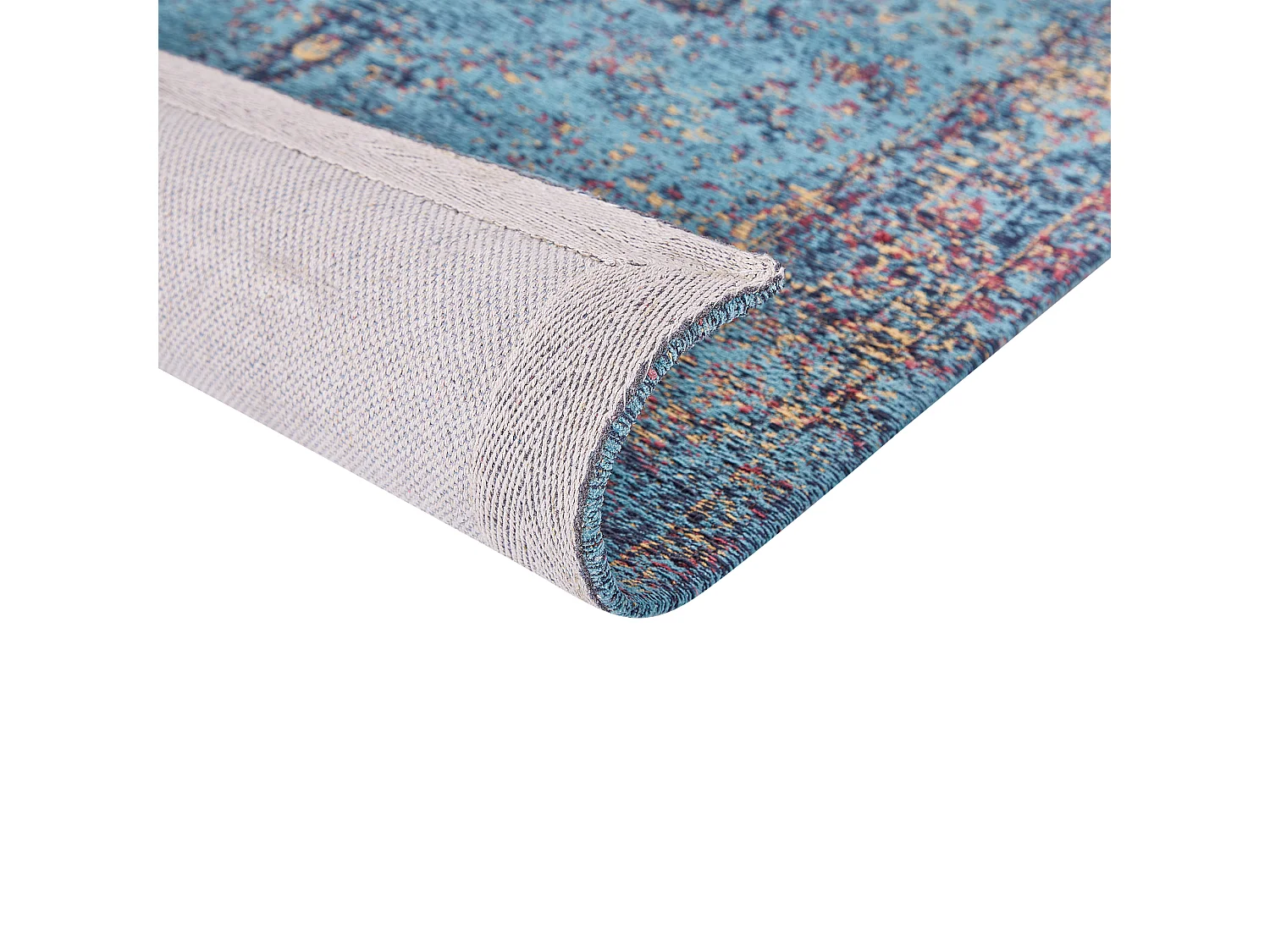 Tappeto cotone blu 160 x 230 cm KANSU